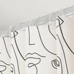 Sealskin Mind Douchegordijn 180X200 Cm Peva Zwart / Wit|Brico New
