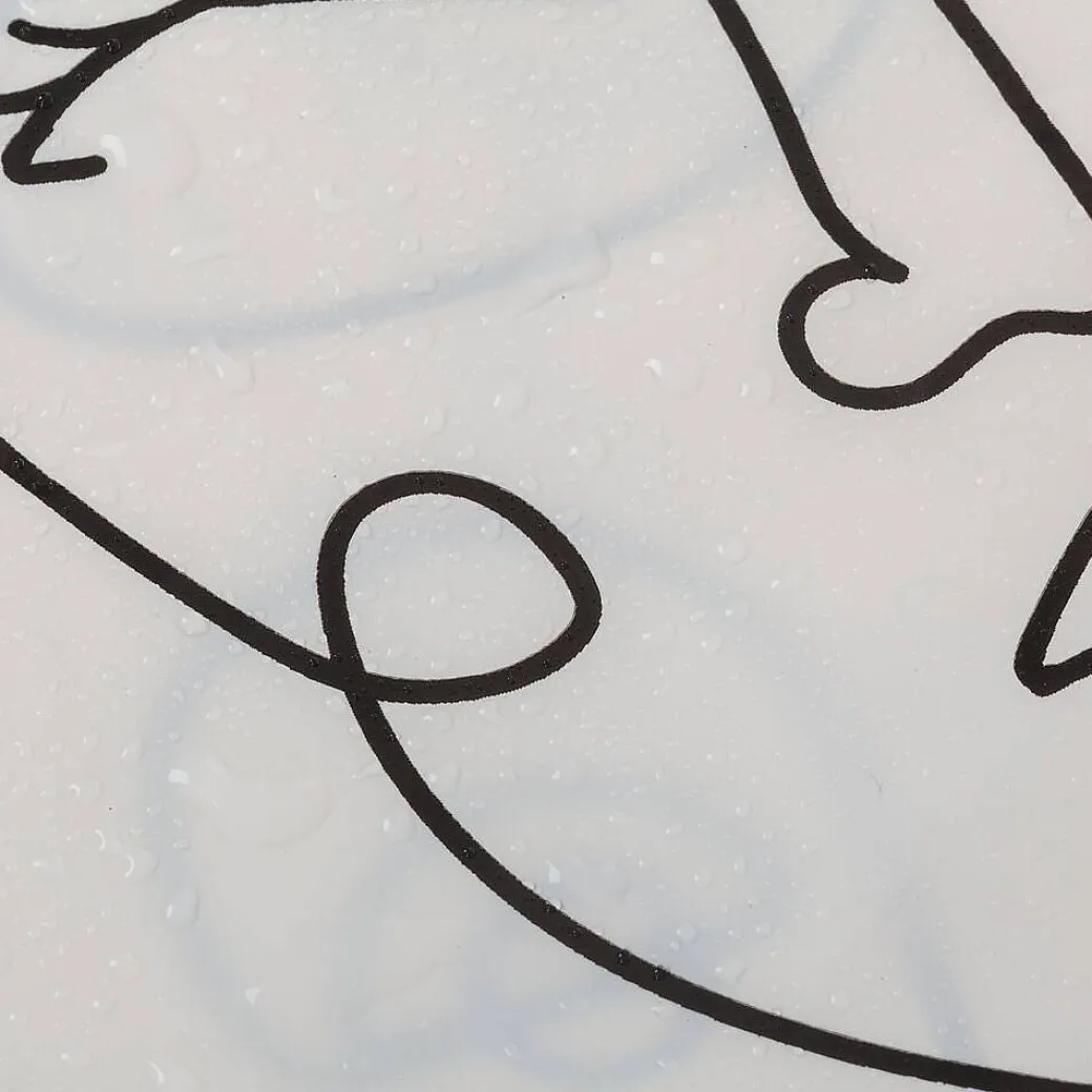 Sealskin Mind Douchegordijn 180X200 Cm Peva Zwart / Wit|Brico New