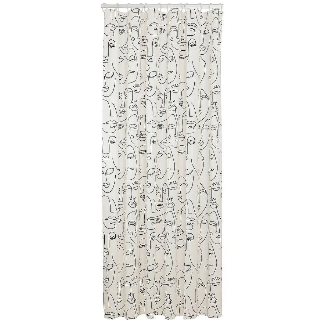 Sealskin Mind Douchegordijn 180X200 Cm Peva Zwart / Wit|Brico New
