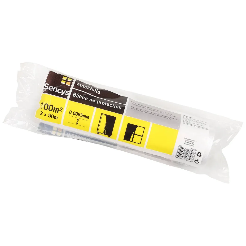 Sencys Afdekfolie Op Rol 50X2M|Brico
