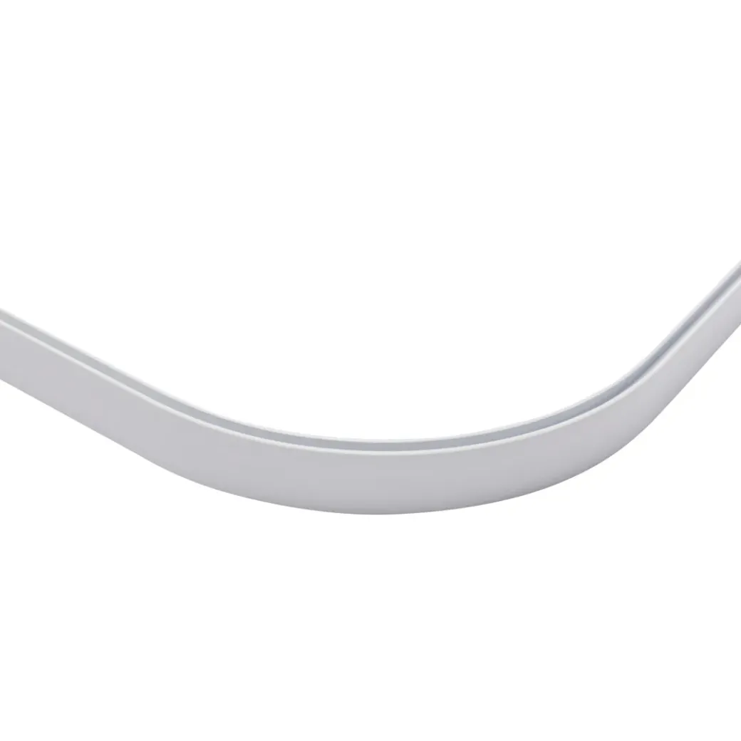 Brico Gordijnrails & Roedes-Sencys Bocht 135° + Verbinder Flat Rail Avr6 Wit
