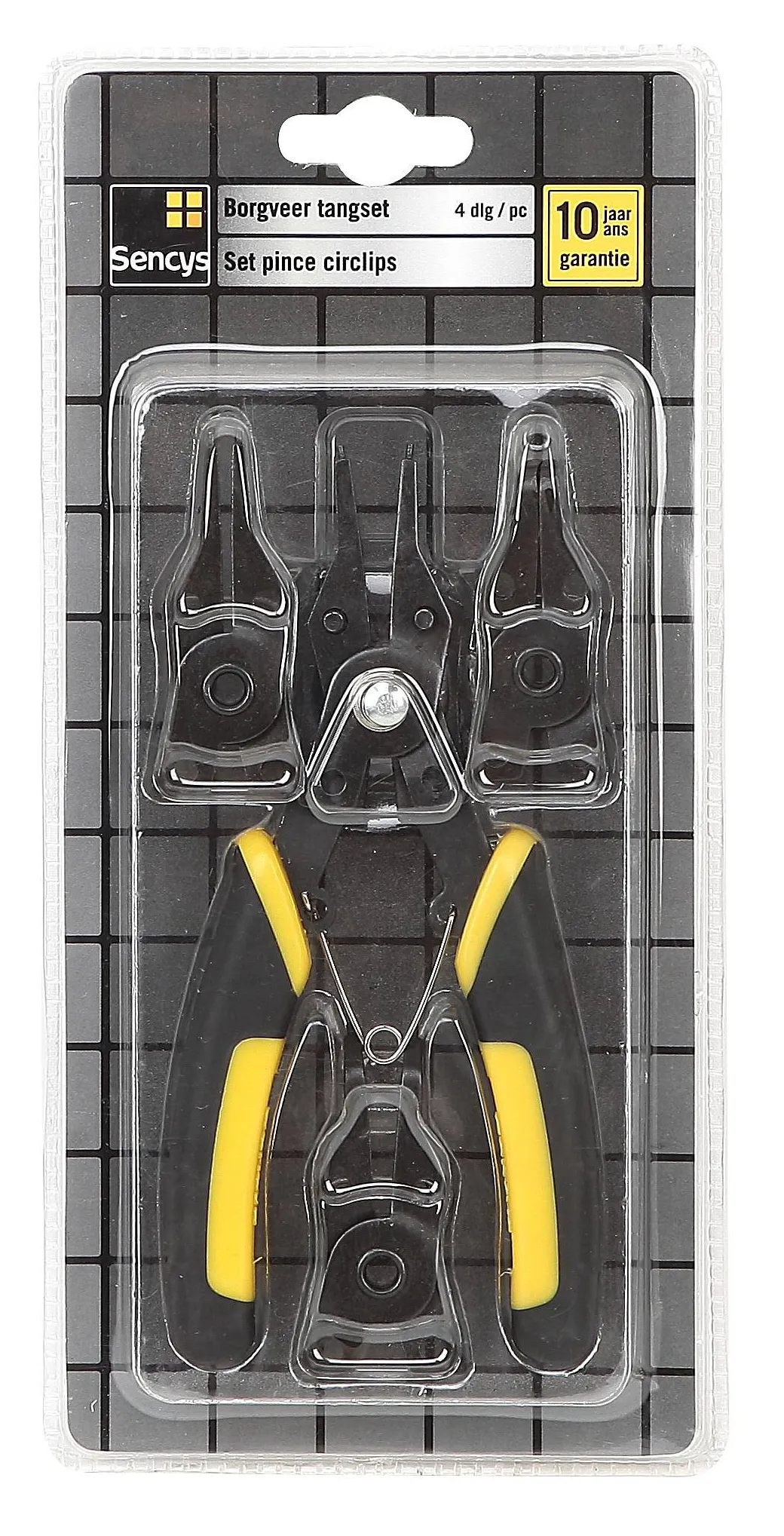 Sencys Borgveer Tangenset – 4 Stuks|Brico Outlet