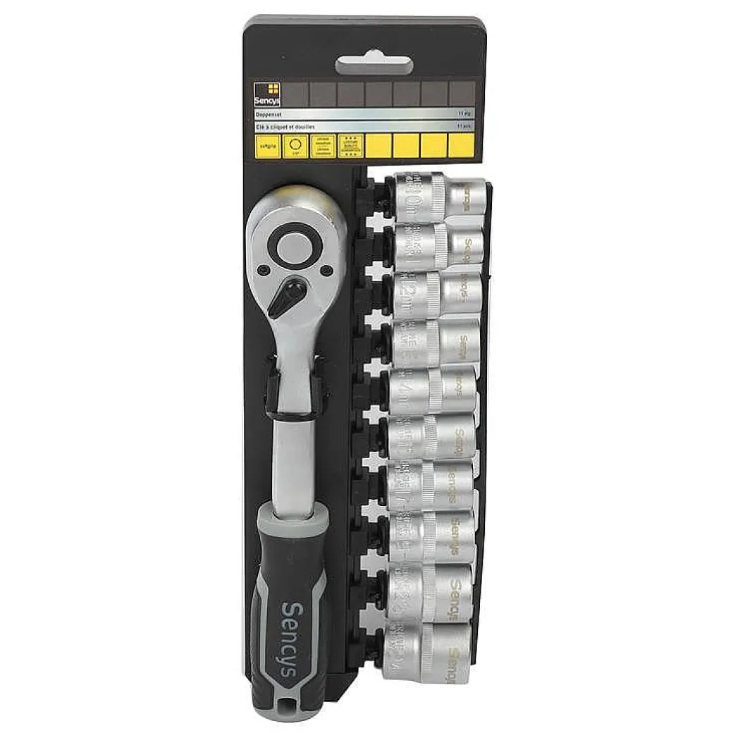 Sencys Dopsleutelset – 11 Stuks|Brico Hot