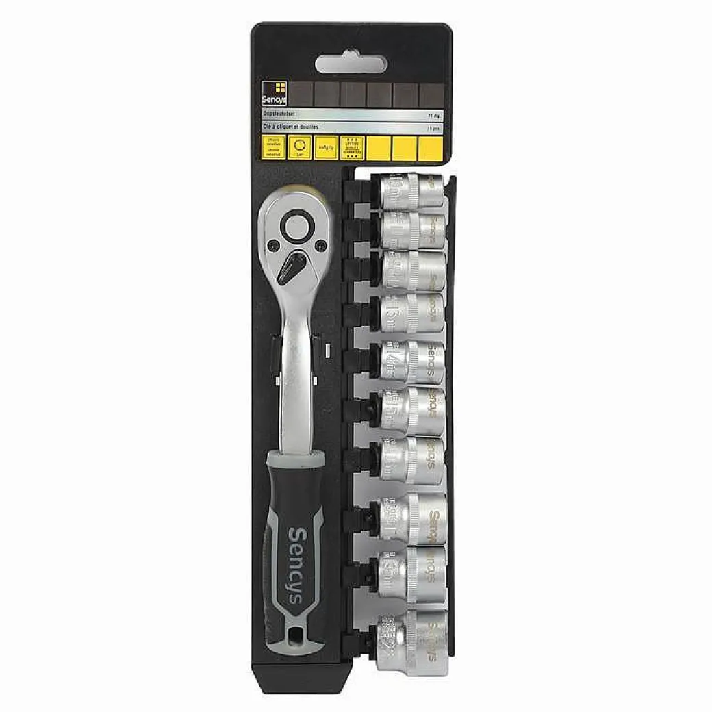 Sencys Dopsleutelset – 11 Stuks|Brico Hot