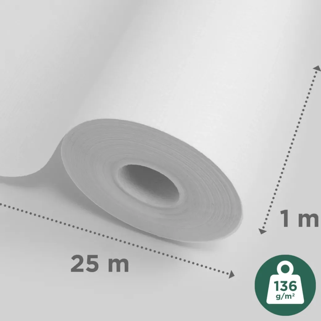 Brico Glasvezelbehang-Sencys Glasweefselbehang Ruit Klein 25M 136 Gram