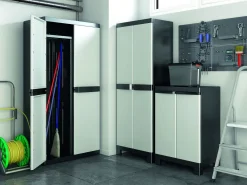 Sencys Hoge Kast Donkergrijs 45X65X185Cm|Brico