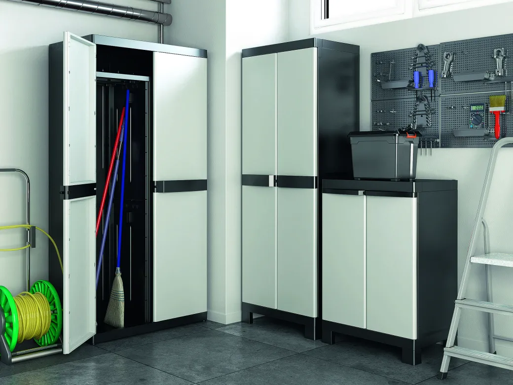 Sencys Hoge Kast Donkergrijs 45X65X185Cm|Brico