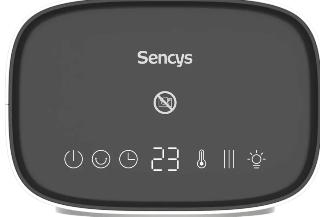 Brico Keramische Kachels & Blaasverwarming<Sencys Keramische Verwarming Ptc Digitaal 2000W Wit