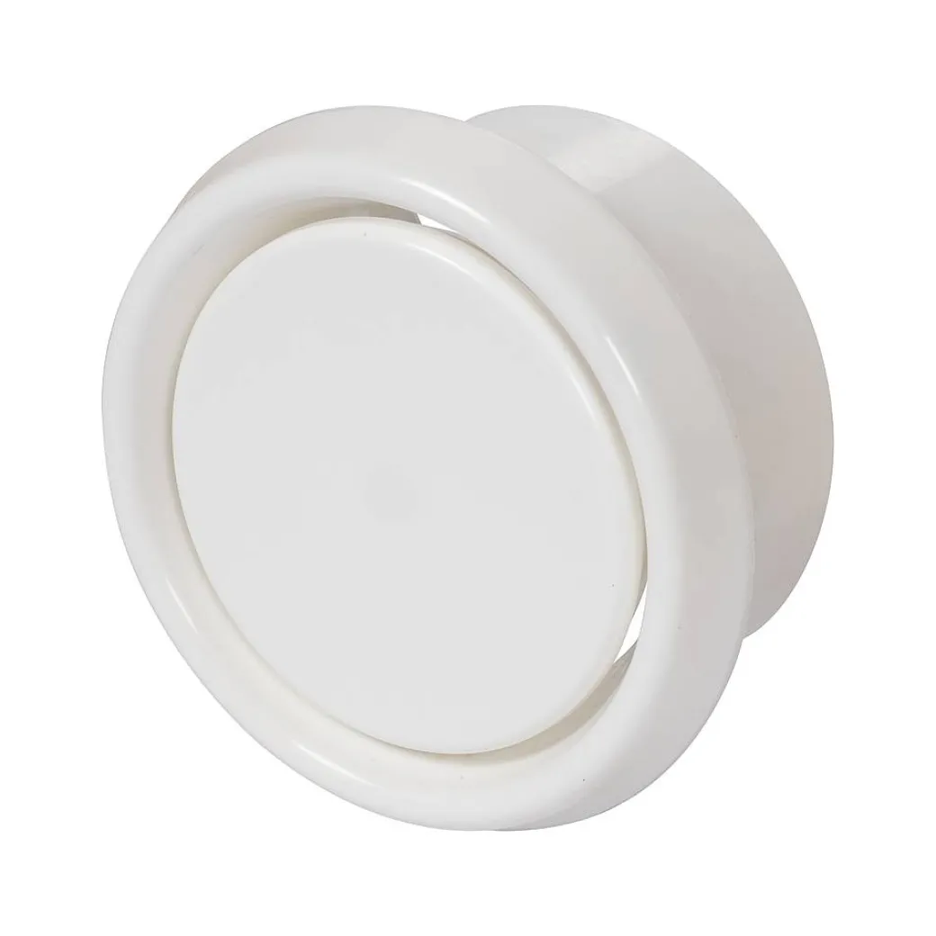 Sencys Luchtventiel O125Mm Kunststof Wit|Brico New