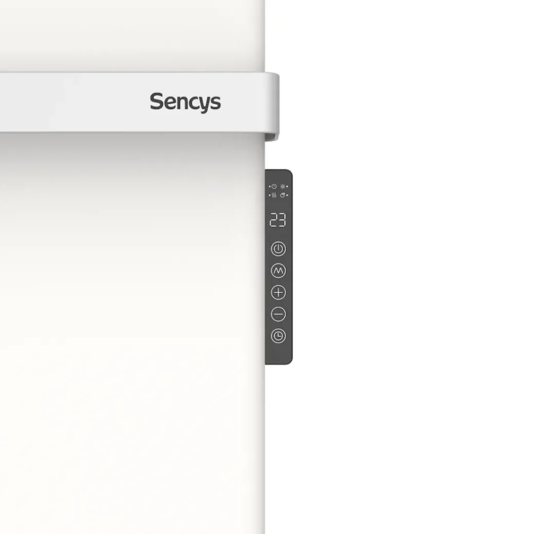 Brico Infrarood & Halogeenradiators<Sencys Metalen Infrarood Paneel Met Handdoekrek 500W Wit