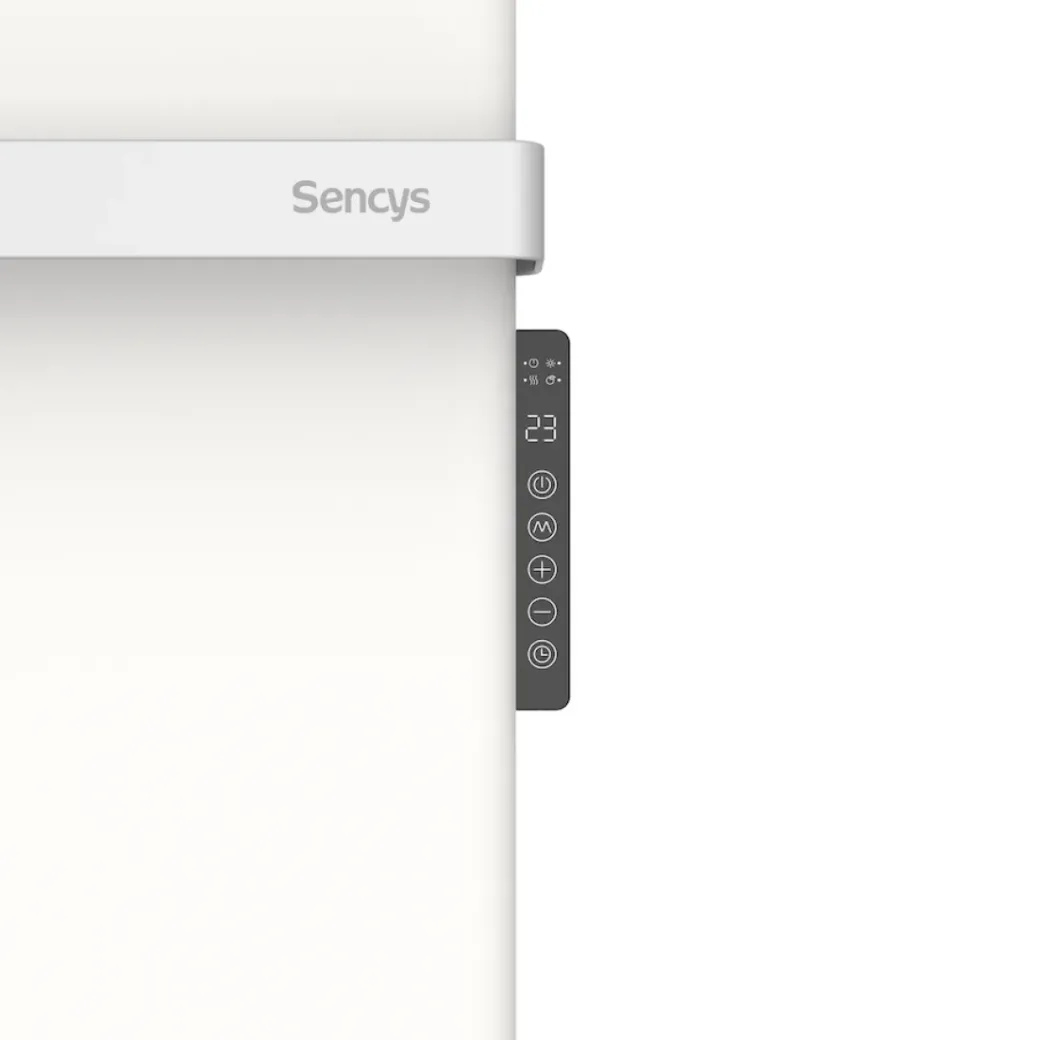 Brico Infrarood & Halogeenradiators<Sencys Metalen Infrarood Paneel Met Handdoekrek 500W Wit