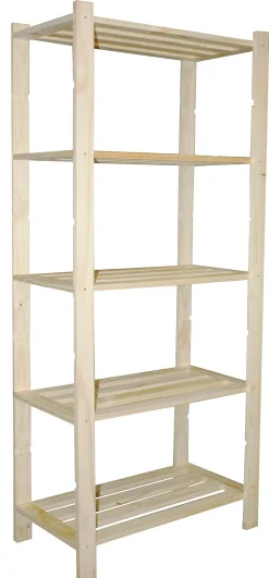 Sencys Opbergrek Met 5 Legplanken Hout 170X75X40Cm|Brico Outlet