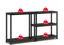 Sencys Opbergrek Pvc Zwart 40 X 90 X 182 Cm|Brico Hot