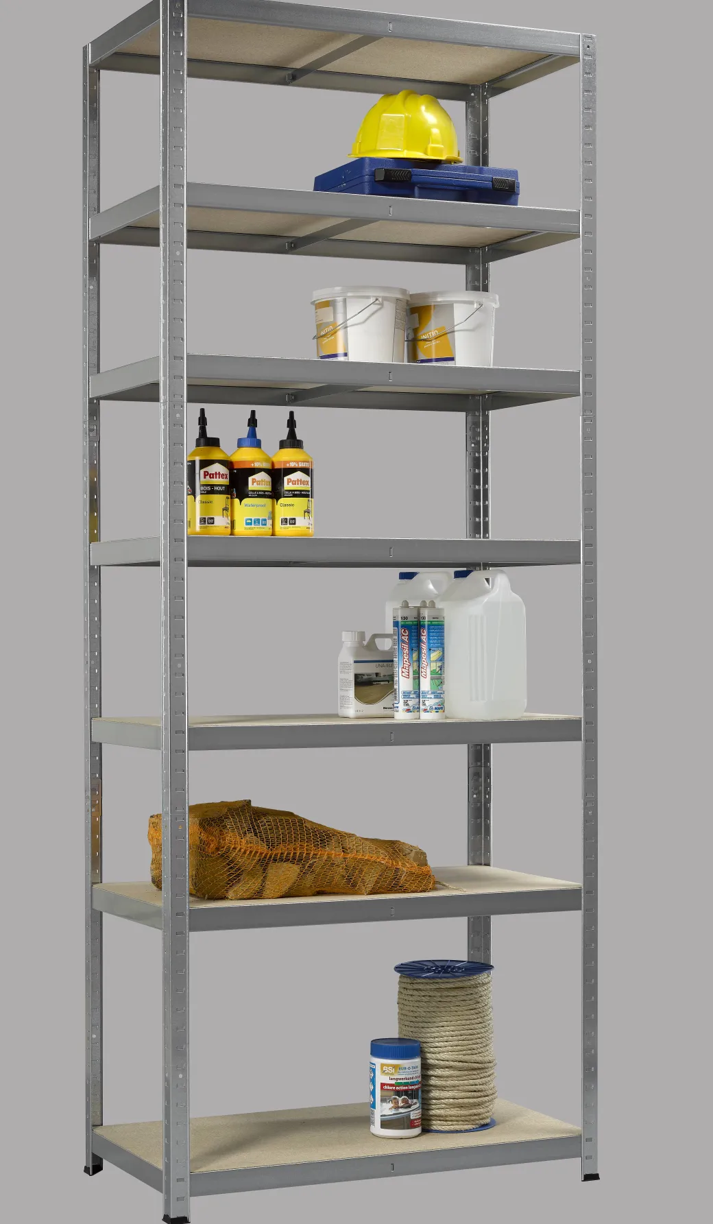 Sencys Opbergrek Tower Gegalvaniseerd Staal 222X90X45Cm|Brico Best