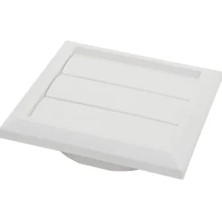 Sencys Overdrukrooster Lamel O100/125Mm Kunststof Wit|Brico Hot