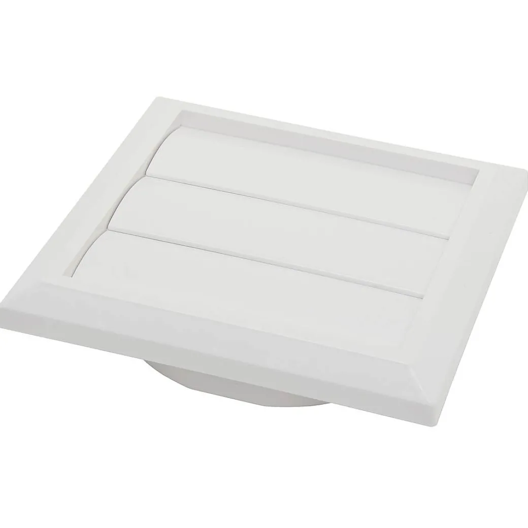 Sencys Overdrukrooster Lamel O100/125Mm Kunststof Wit|Brico Hot