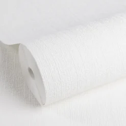 Brico Vliesbehang-Sencys Overschilderbaar Vliesbehang Texture Wit