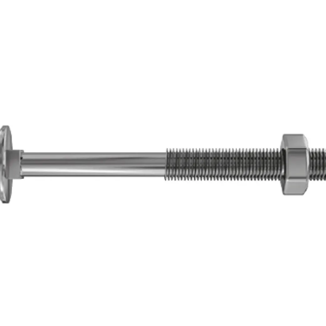 Brico Bouten-Sencys Platte Kop Bout Gegalvaniseerd Staal M6 X 30 Mm - 50 Stuks