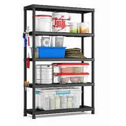 Sency'S Rek Pvc Zwart 40 X 120 X 187 Cm|Brico Clearance