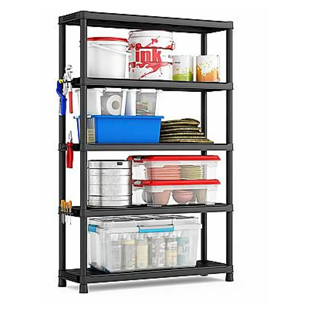 Sency'S Rek Pvc Zwart 40 X 120 X 187 Cm|Brico Clearance