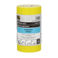 Brico Schuurpapier-Sencys Rol Schuurpapier Geel A/O 115Mm X 5M P100
