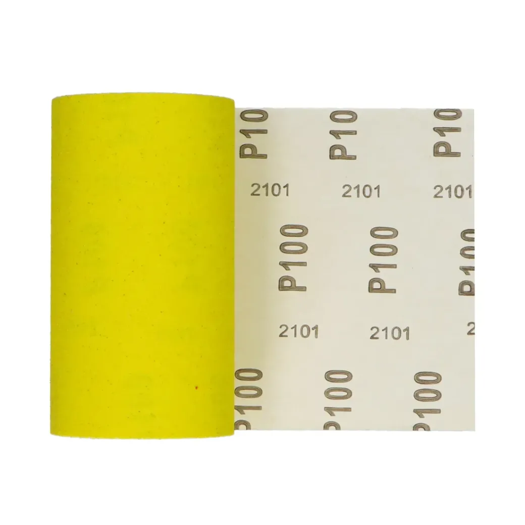 Brico Schuurpapier-Sencys Rol Schuurpapier Geel A/O 115Mm X 5M P100