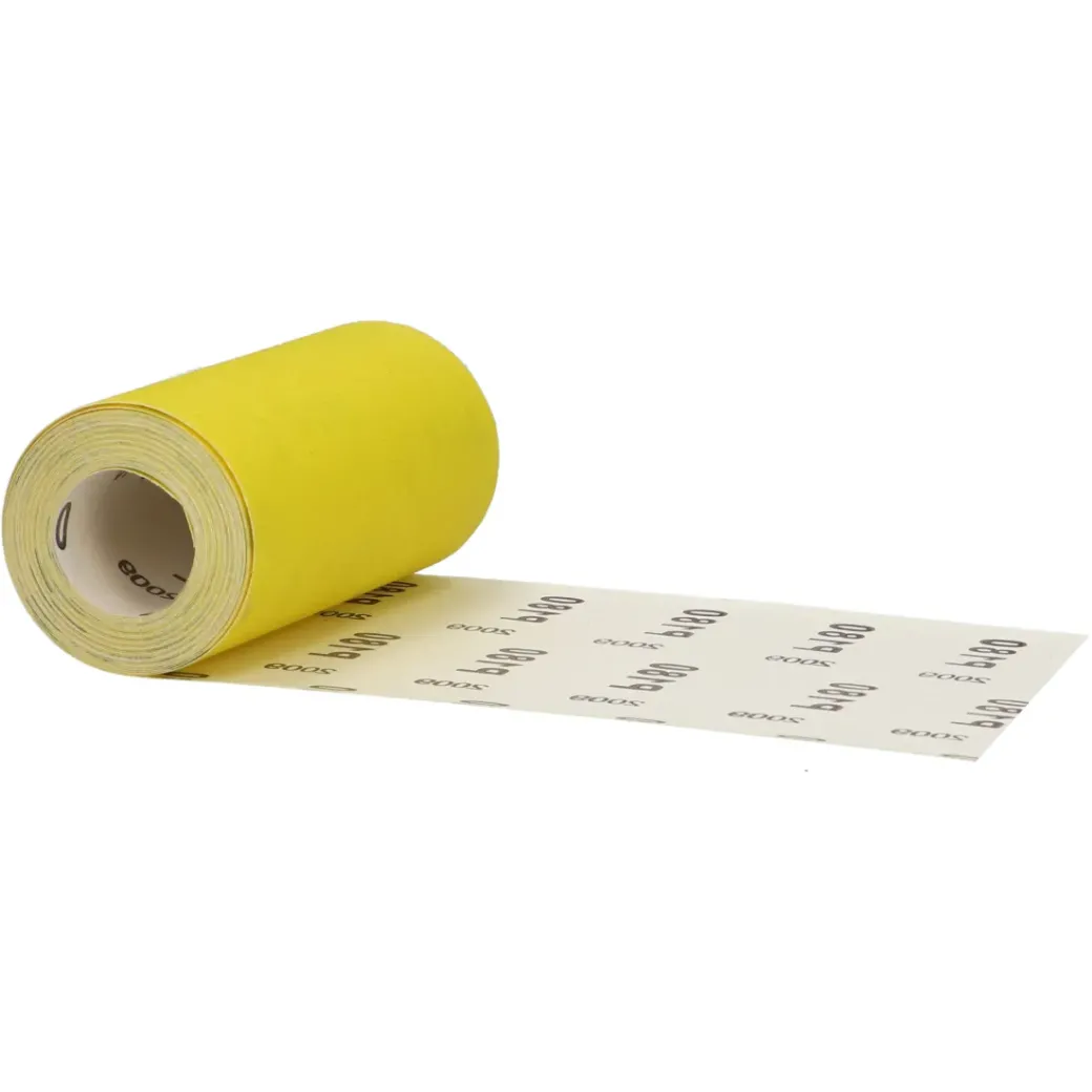 Brico Schuurpapier-Sencys Rol Schuurpapier Geel A/O 115Mm X 5M P180