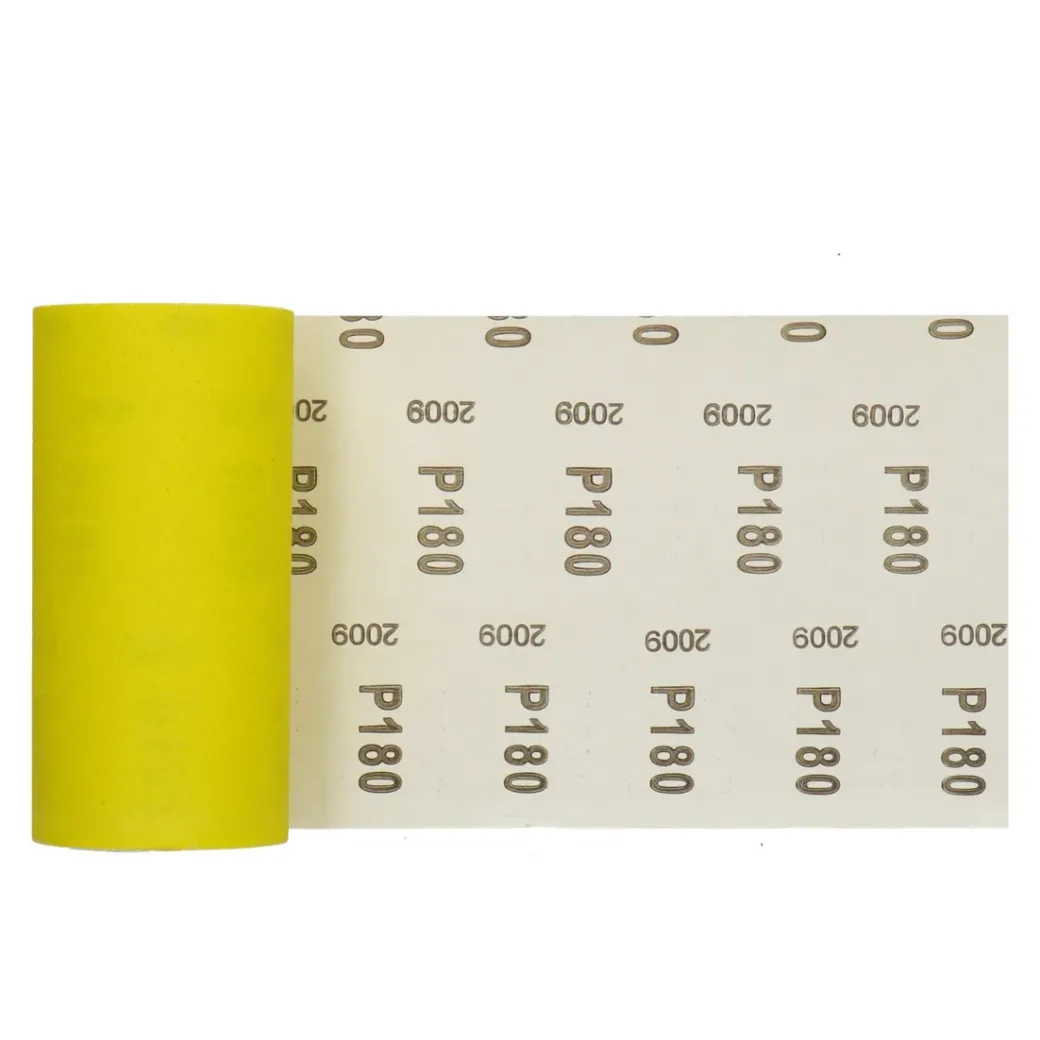 Brico Schuurpapier-Sencys Rol Schuurpapier Geel A/O 115Mm X 5M P180