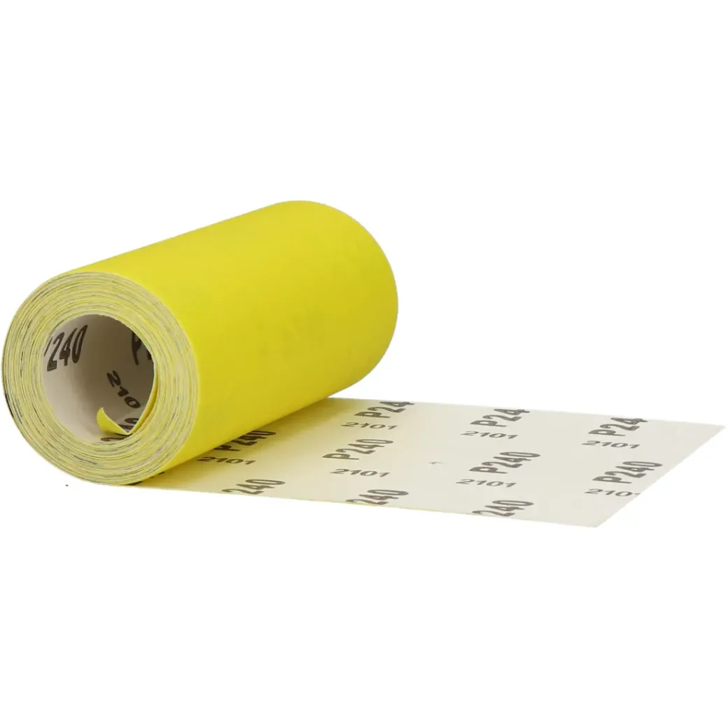 Brico Schuurpapier-Sencys Rol Schuurpapier Geel A/O 115Mm X 5M P240