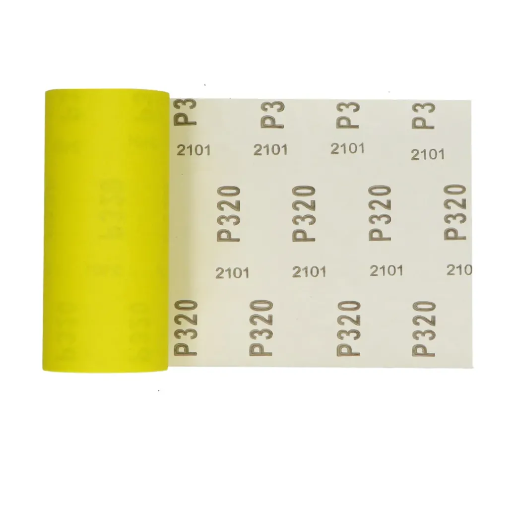 Brico Schuurpapier-Sencys Rol Schuurpapier Geel A/O 115Mm X 5M P320