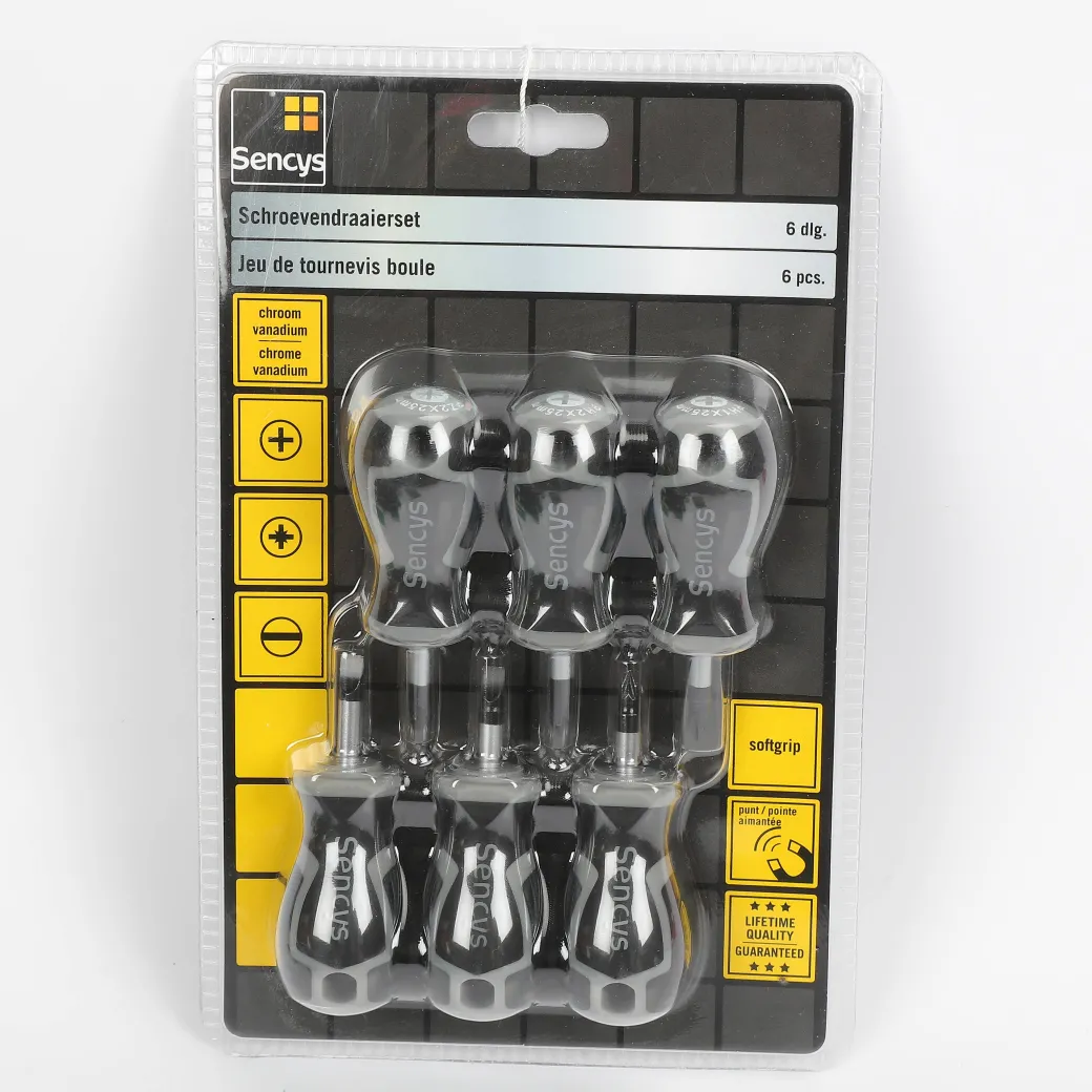 Sencys Schroevendraaierset Kort 6St.|Brico Online