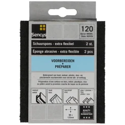 Brico Schuurpapier-Sencys Schuurspons P120 120X98X13Mm 2St