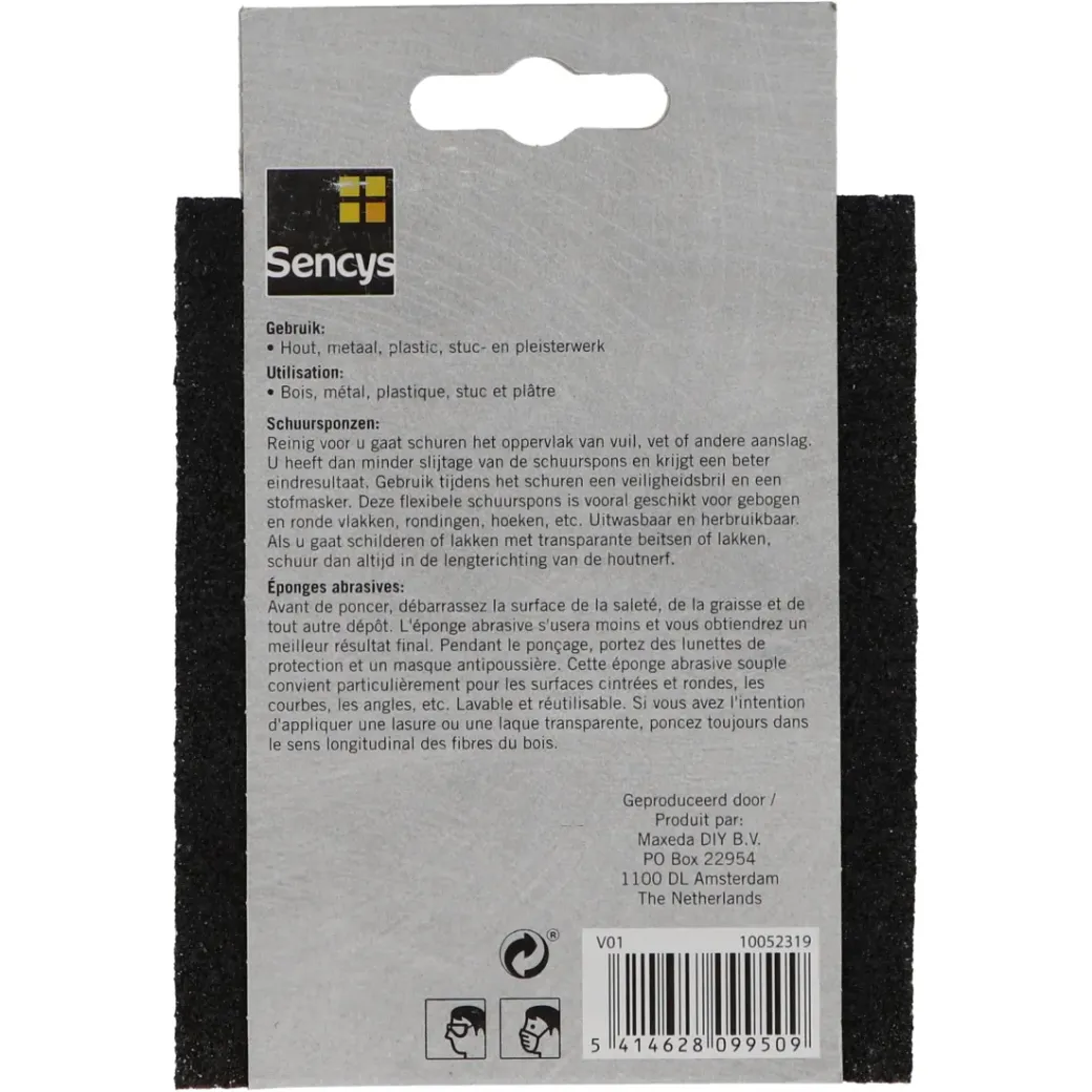 Brico Schuurpapier-Sencys Schuurspons P120 120X98X13Mm 2St
