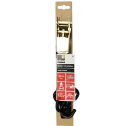 Brico Spanbanden-Sencys Spanwartel Haak 8Mmx80Cm 2St