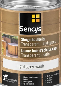 Brico Beits-Sencys Steigerhoutbeits Transparant Light Grey Wash 750Ml