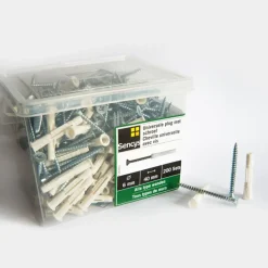 Brico Pluggen-Sencys Universellee Plug + Schroef 40X6Mm 200 Stuks