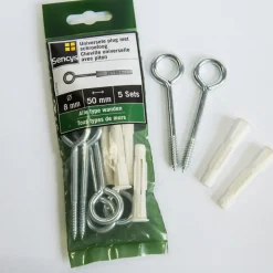 Brico Pluggen-Sencys Universellee Plug + Schroefoog 50X8Mm 5 Stuks