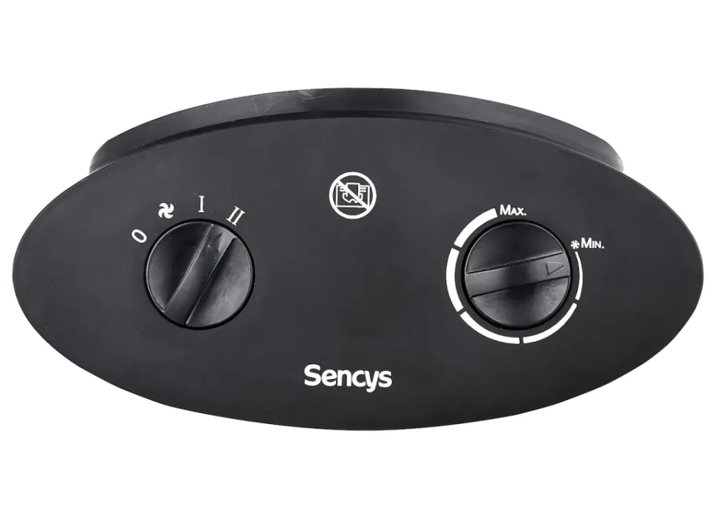 Brico Keramische Kachels & Blaasverwarming<Sencys Ventilatorkachel 2000W Met Oscillatie Zwart