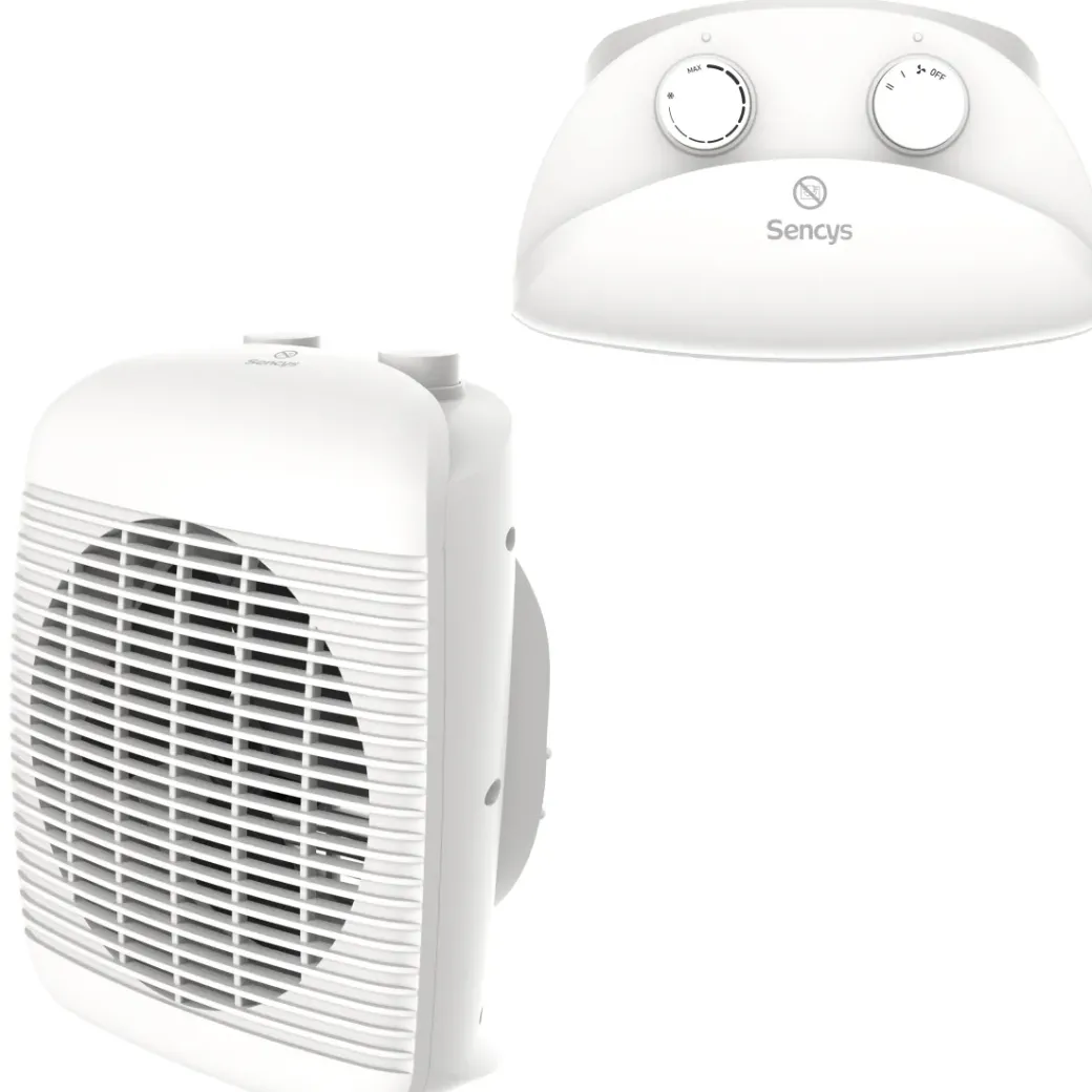 Brico Keramische Kachels & Blaasverwarming<Sencys Ventilatorkachel 2000W Wit