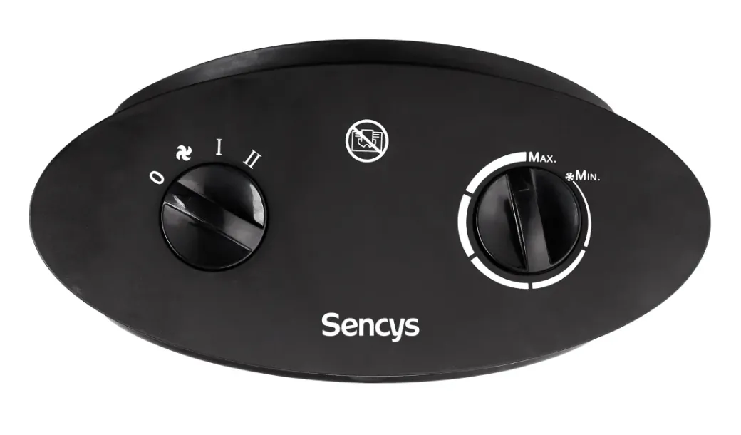 Brico Keramische Kachels & Blaasverwarming<Sencys Ventilatorkachel 2000W Zwart