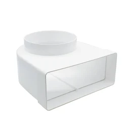 Sencys Vlakkanaal 204X60Mm Verloop Knie O125Mm Kunststof|Brico Sale