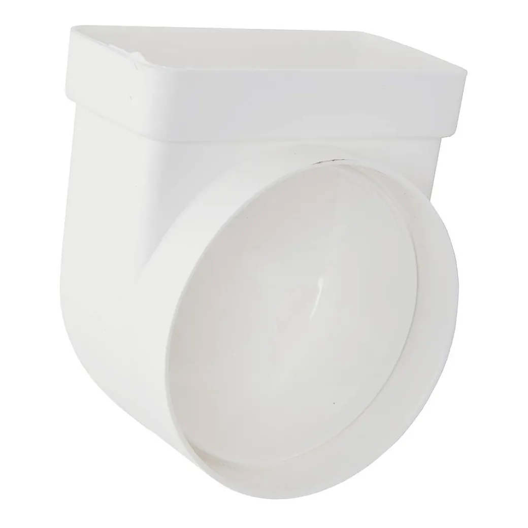 Sencys Vlakkanaal 110X55Mm Verloop Knie O100Mm Kunststof|Brico Hot
