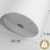Brico Glasvezelbehang-Sencys Voorgeschilderd Glasvezelbehang Visgraat Wit 25M 145Gram