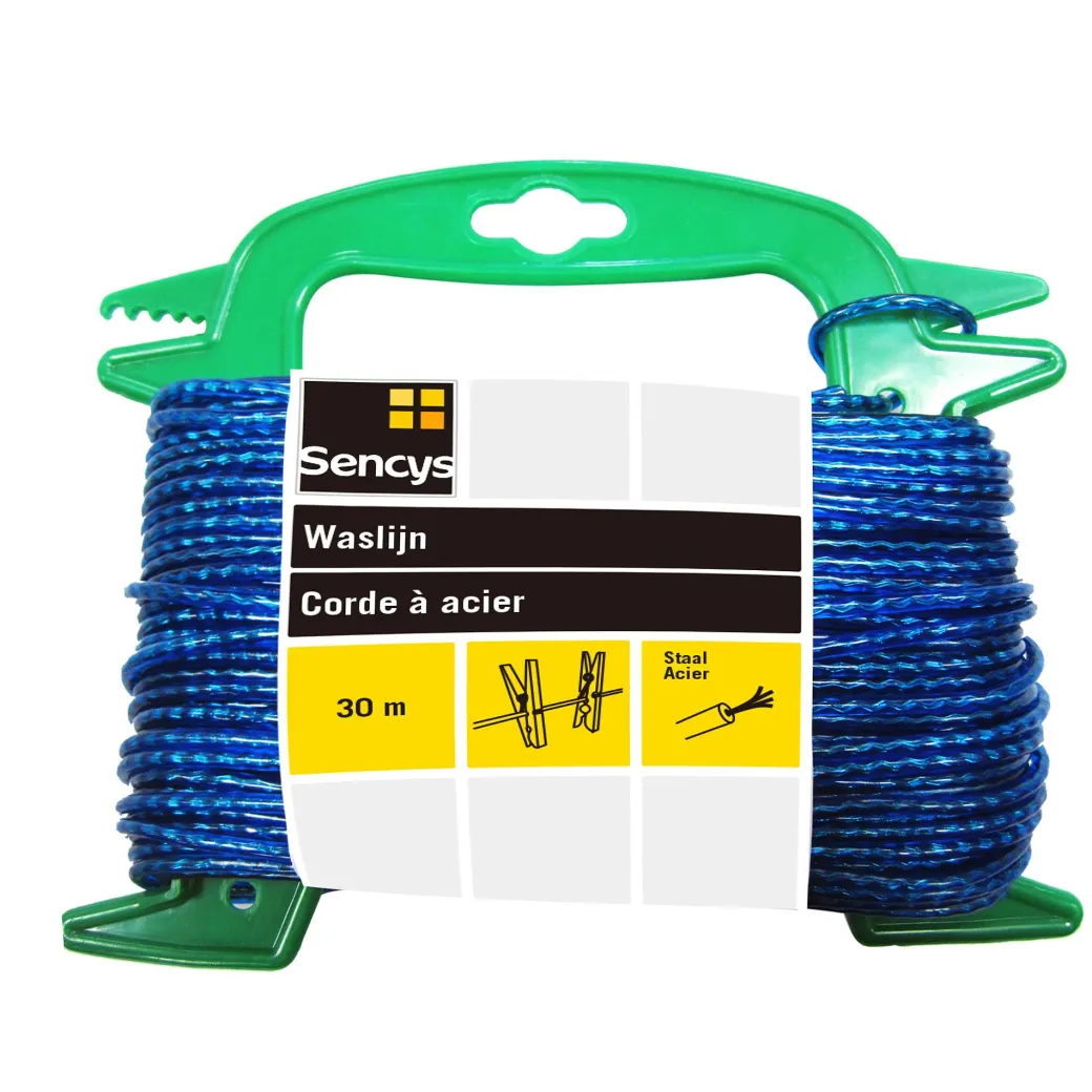 Sencys Waslijn Blauw 3Mm 30M|Brico New
