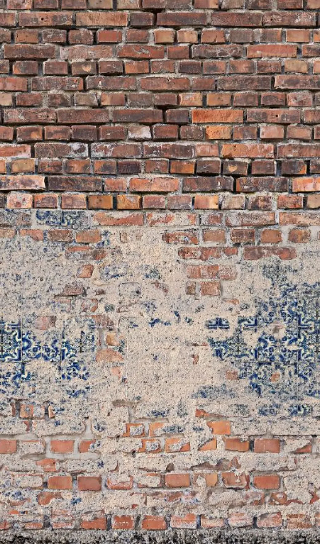 Brico Fotobehang-Smart Art Fotobehang Bakstenen Muur Met Tegels