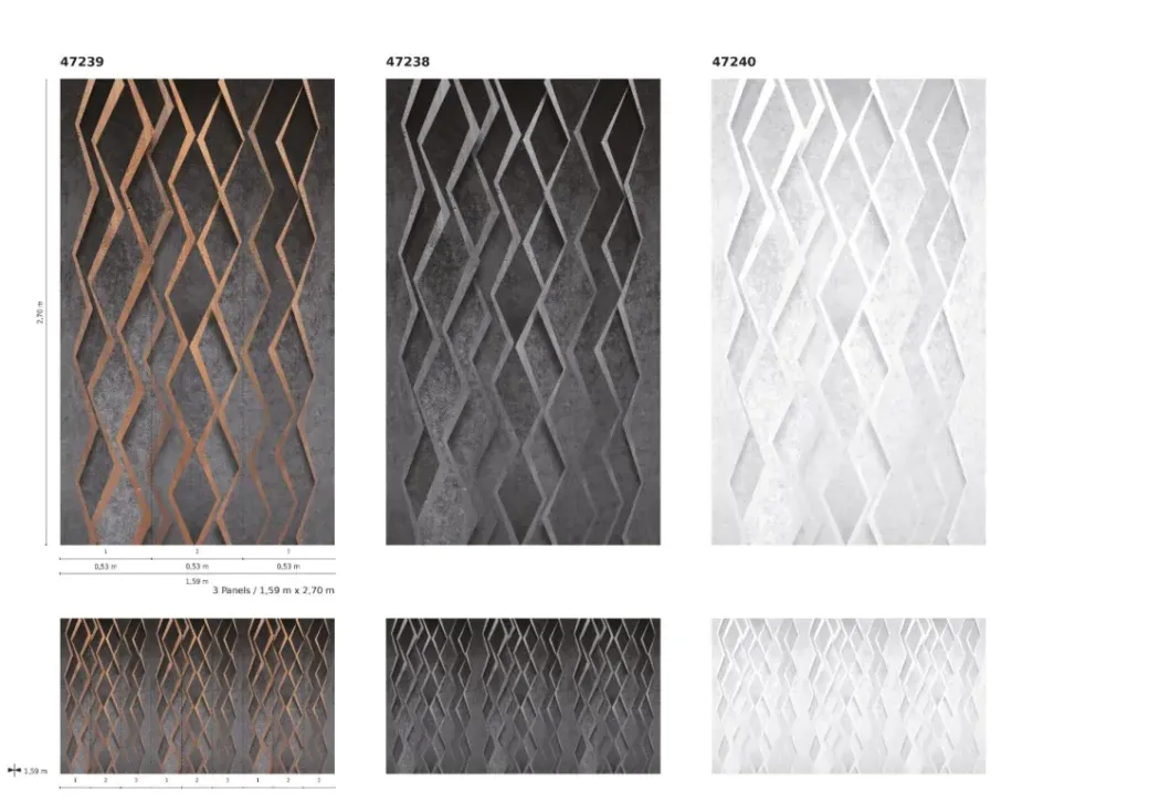 Brico Fotobehang-Smart Art Fotobehang 3D Grafische Print Diamant