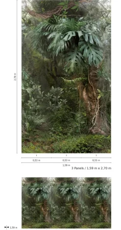 Brico Fotobehang-Smart Art Fotobehang Groene Jungle