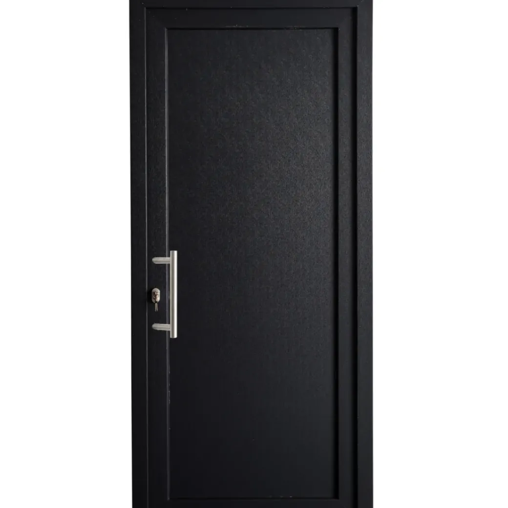 Brico Voordeuren-Solid Buitendeur Esterno E02 Vol Paneel Antraciet Links 98X218Cm