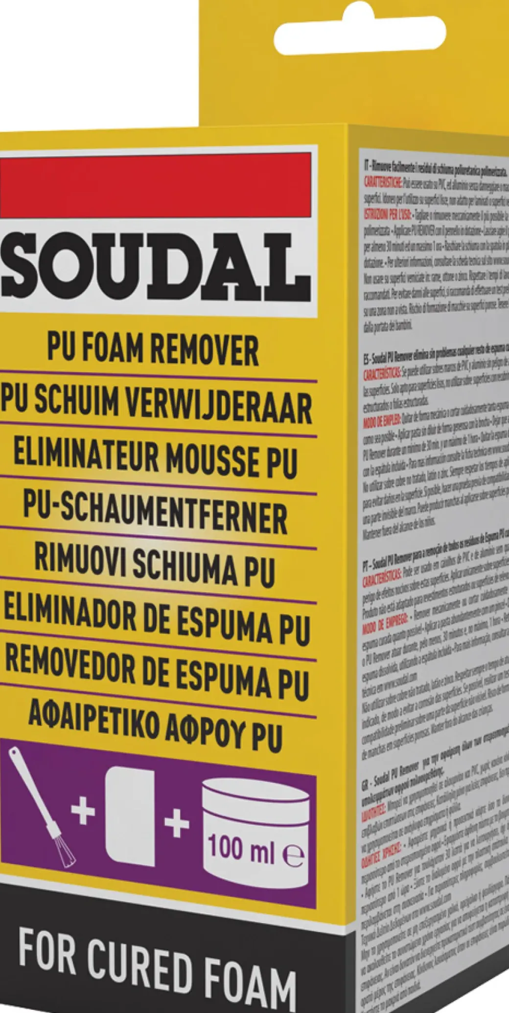 Brico Afbijtmiddelen-Soudal Pu Schuim Verwijderaar 100Ml