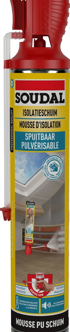 Soudal Spuitbaar Isolatieschuim Genius Gun 700Ml|Brico Best